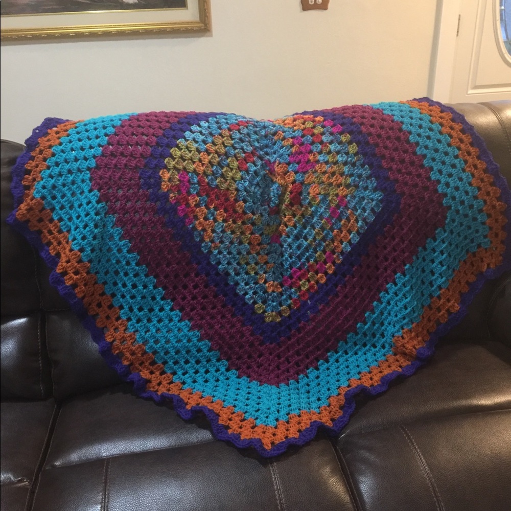 Crochet quilt/throw kaleidoscope